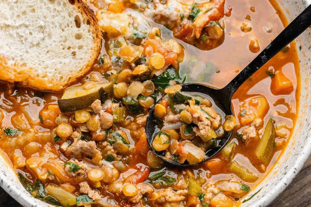 Sopho ya dinawa (Lentil Soup)