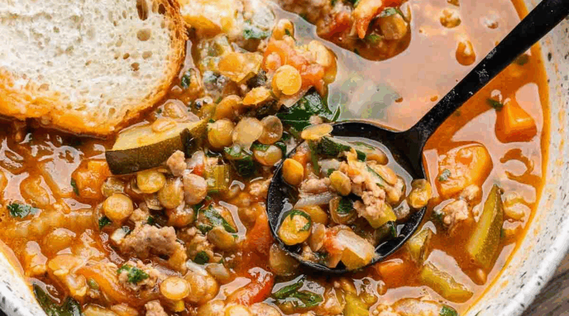 Sopho ya dinawa (Lentil Soup)