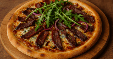 Pizza ya mogwapa ka Cheese ya Bulu le Jamo ya Fiki